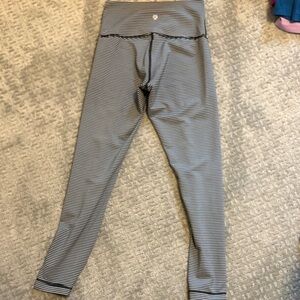 Lululemon Align Striped Gray and Black Leggings 25”